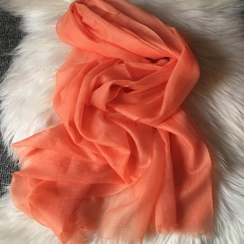 Pure Cashmere Scarves Pink Ring Women Winter Scarf